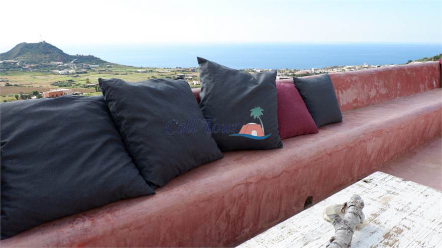 terrace with sea view
